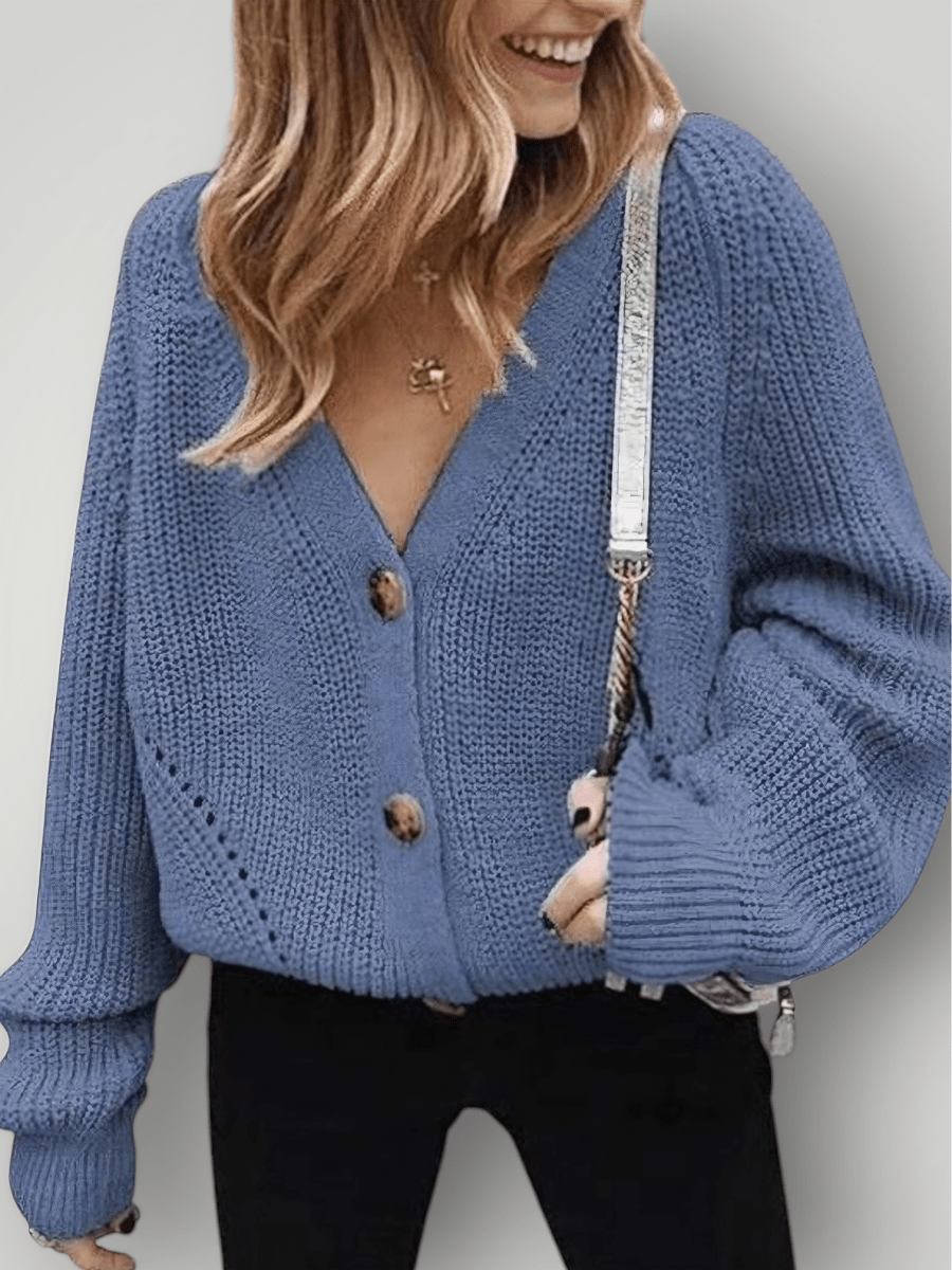 ALEXANDRA | V - HALS KARDIGAN – fra Nordic Boutique & Co. | Nordic Boutique & Co.