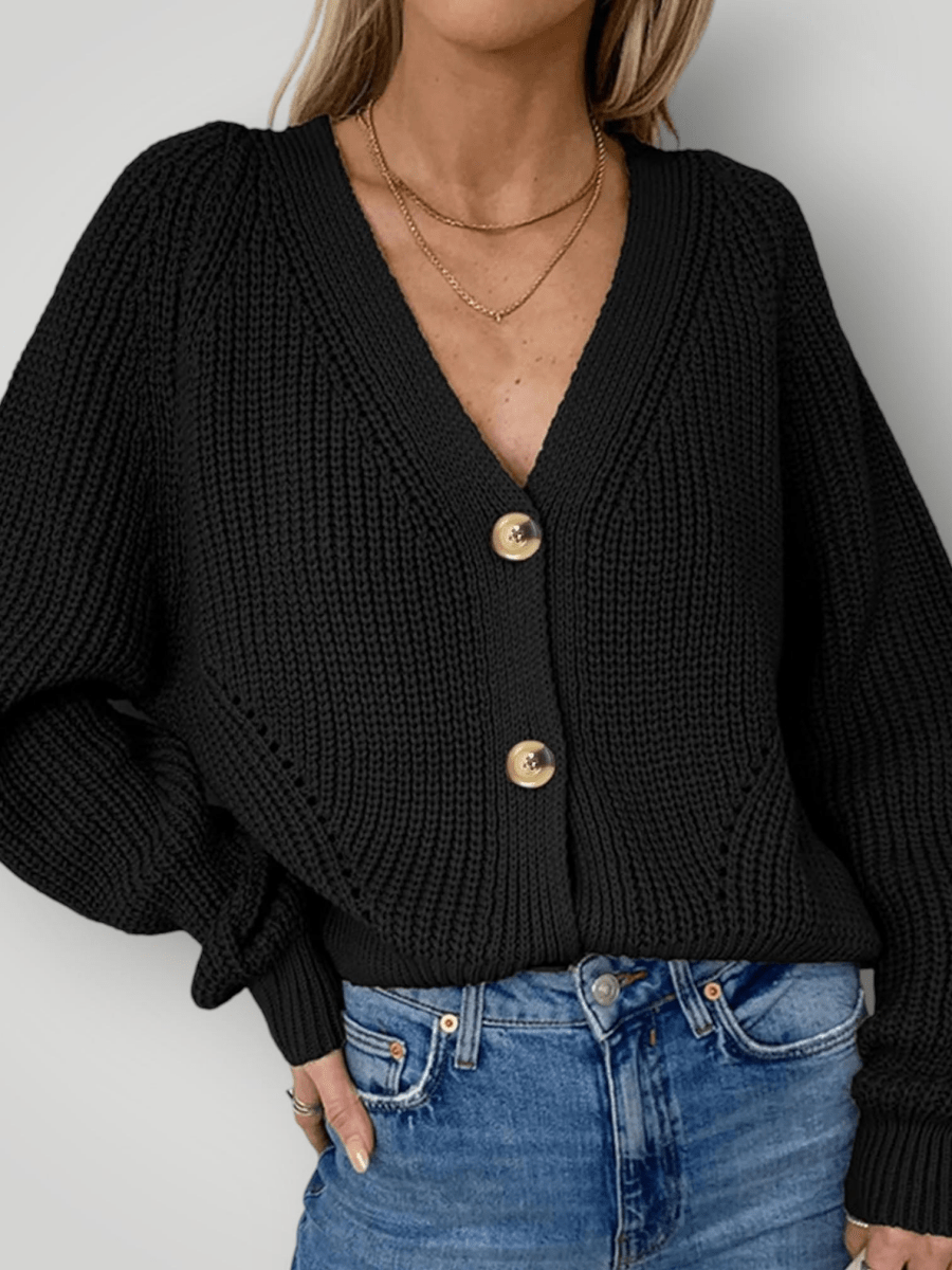 ALEXANDRA | V - HALS KARDIGAN – fra Nordic Boutique & Co. | Nordic Boutique & Co.