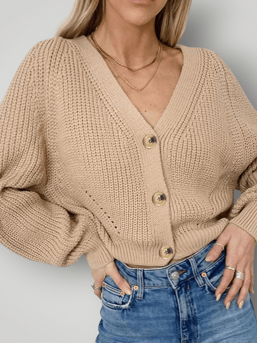 ALEXANDRA | V - HALS KARDIGAN – fra Nordic Boutique & Co. | Nordic Boutique & Co.