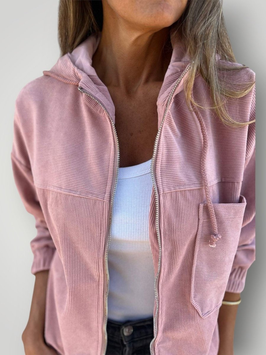 AVA | KORDJAKKE MED GLIDELÅS – fra Nordic Boutique & Co. | Nordic Boutique & Co.