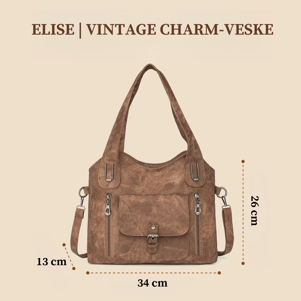 ELISE | VINTAGE CHARM SKULDERVESKE – fra Nordic Boutique & Co. | Nordic Boutique & Co.