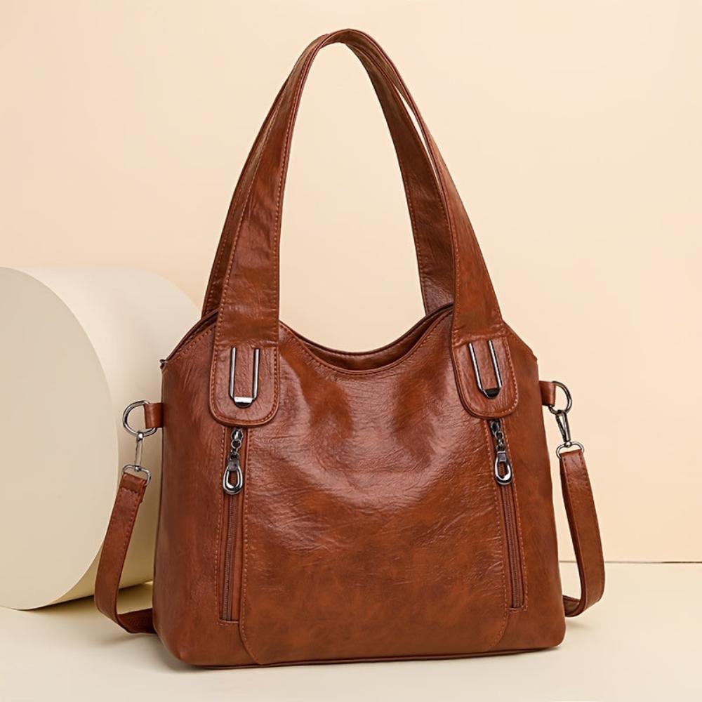 EMMA | RETRO TOTE SKULDERVESKE – fra Nordic Boutique &amp; Co. | Nordic Boutique &amp; Co.