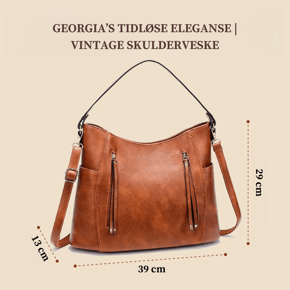 GEORGIA’S TIDLØSE ELEGANSE | VINTAGE SKULDERVESKE – fra Nordic Boutique & Co. | Nordic Boutique & Co.
