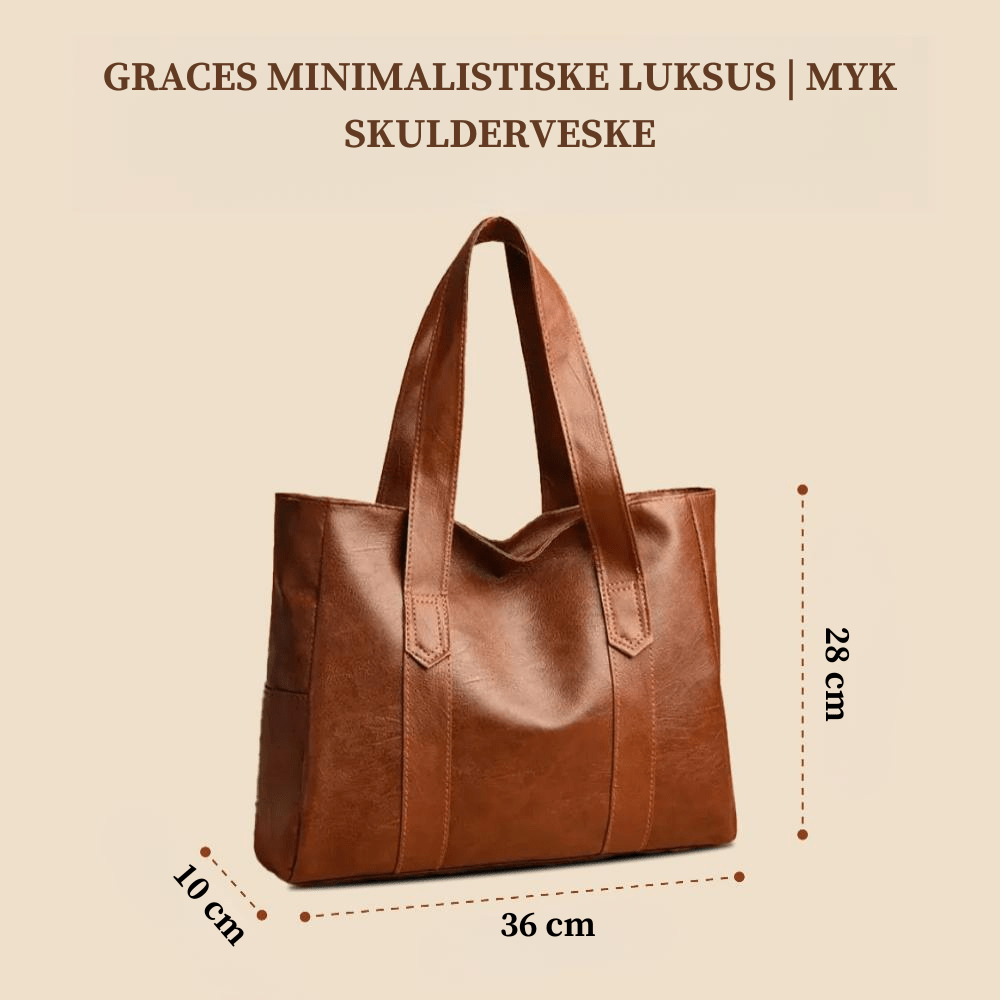 GRACES MINIMALISTISKE LUKSUS | MYK SKULDERVESKE – fra Nordic Boutique & Co. | Nordic Boutique & Co.