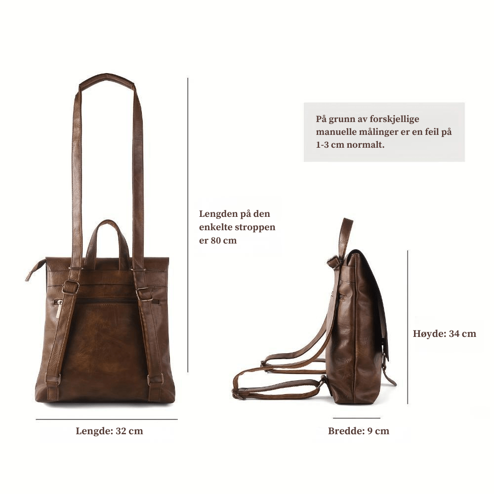 HARPER | MULTIFUNKSJONELL RETRO RYGGSEKK – fra Nordic Boutique & Co. | Nordic Boutique & Co.