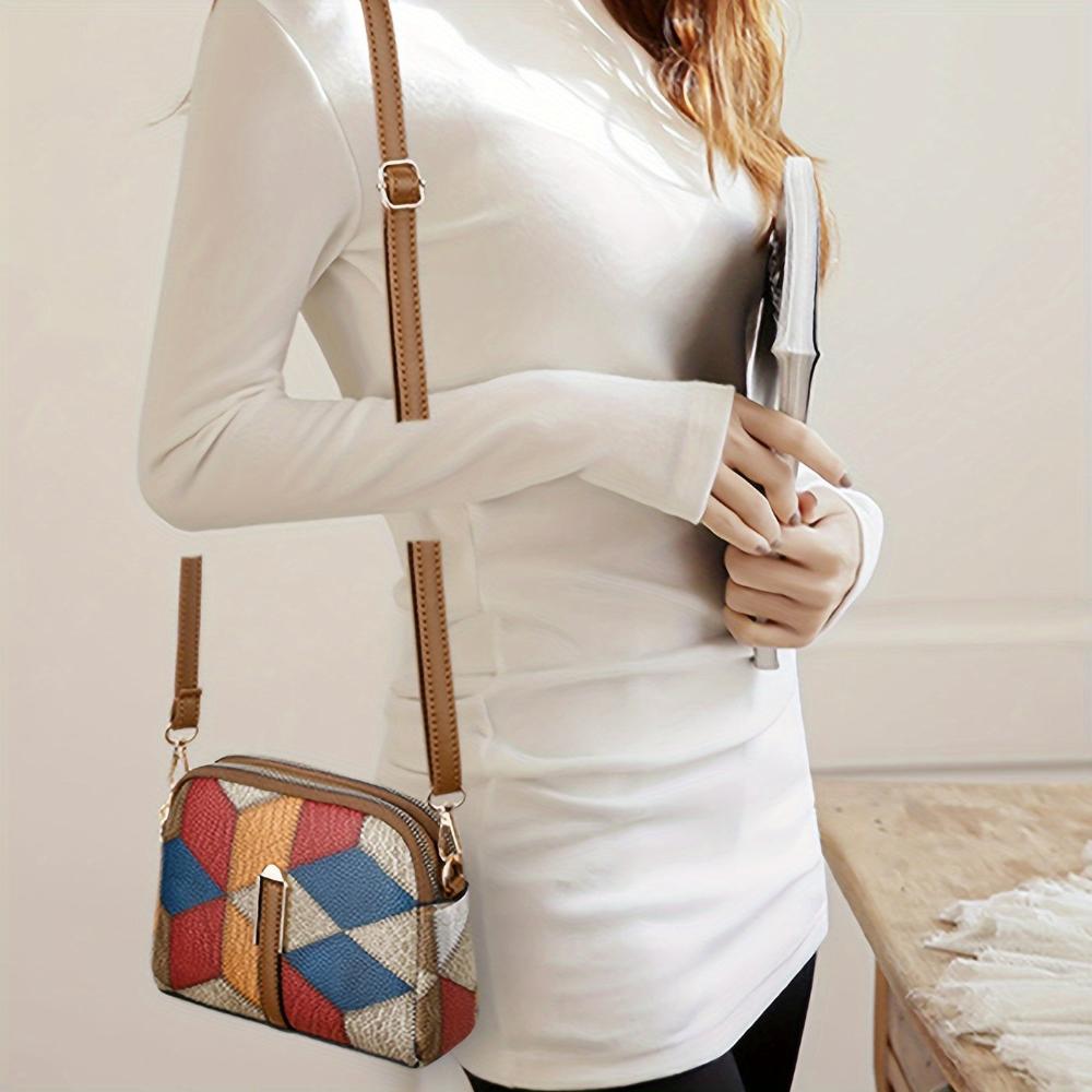 LUNA | PATCHWORK MINI CROSSBODY - VESKE – fra Nordic Boutique & Co. | Nordic Boutique & Co.