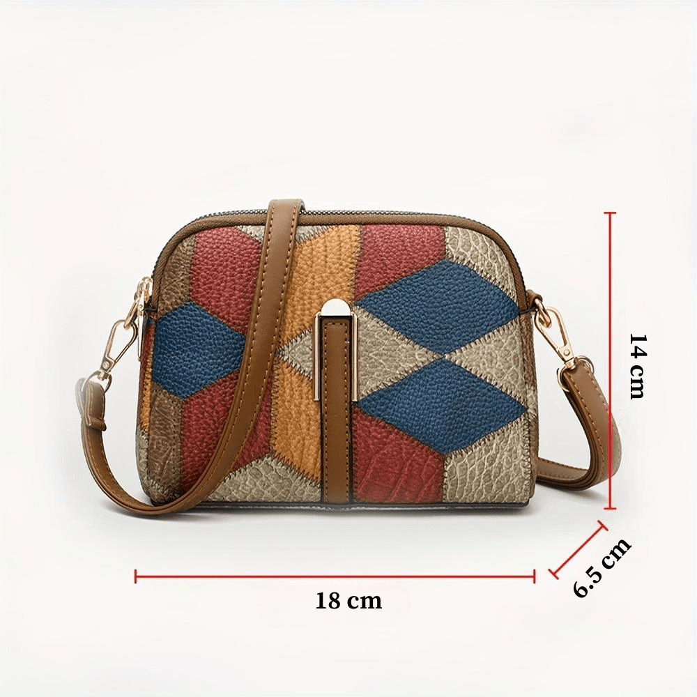 LUNA | PATCHWORK MINI CROSSBODY - VESKE – fra Nordic Boutique & Co. | Nordic Boutique & Co.
