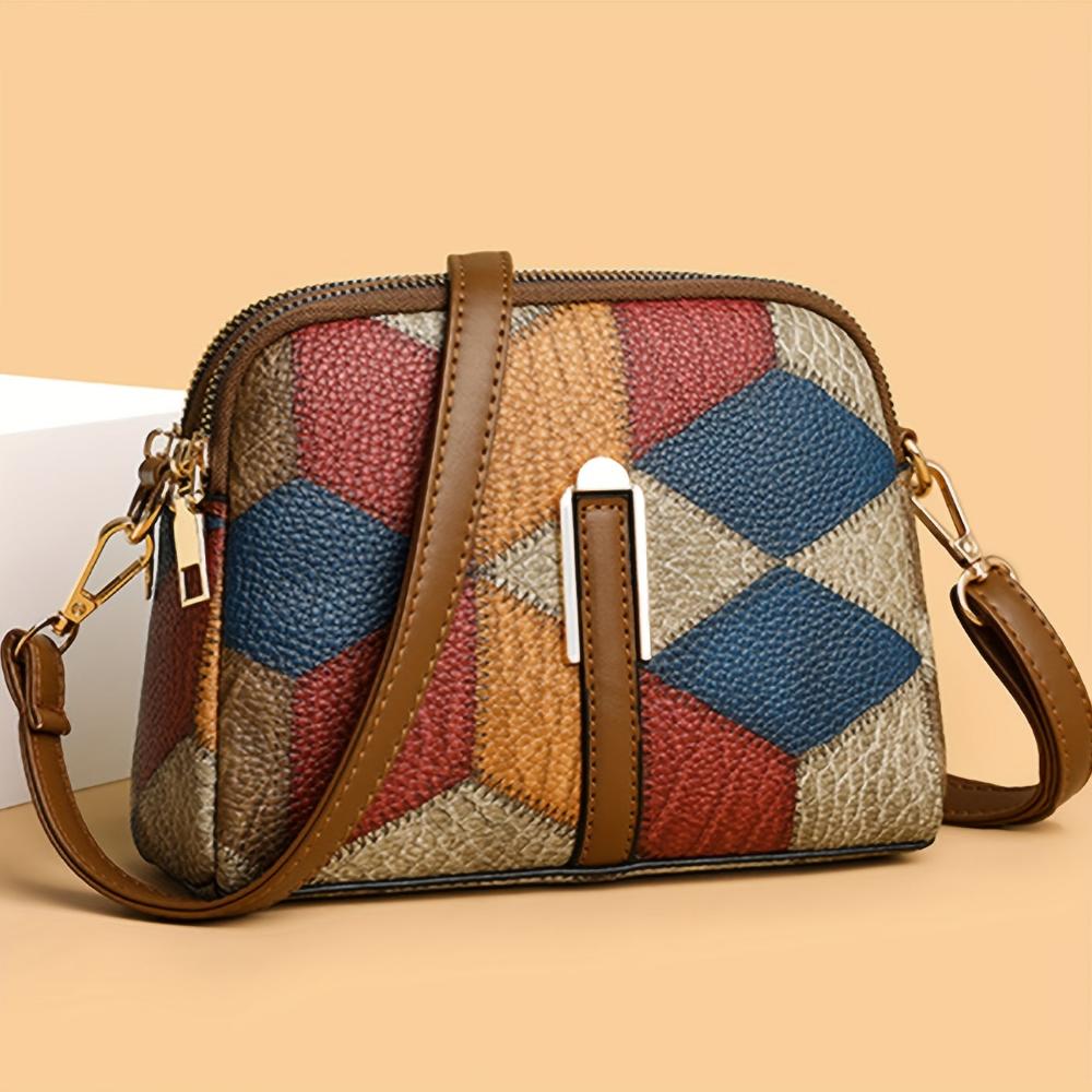 LUNA | PATCHWORK MINI CROSSBODY - VESKE – fra Nordic Boutique &amp; Co. | Nordic Boutique &amp; Co.