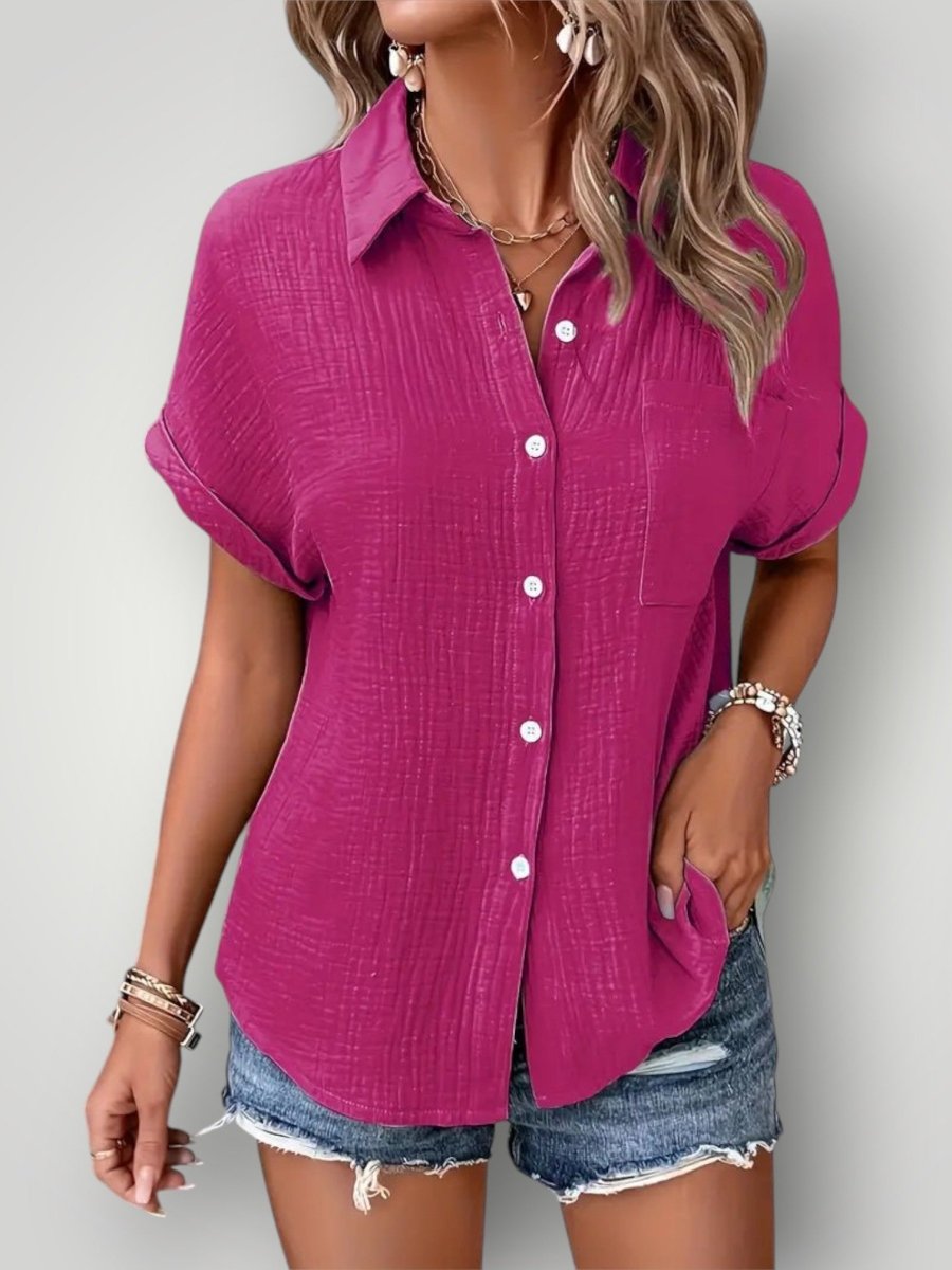 MATILDA | KORTERMET BLUSE – fra Nordic Boutique & Co. | Nordic Boutique & Co.