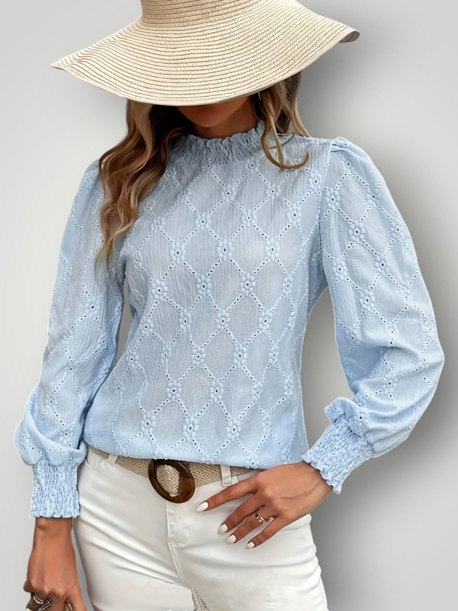 SARA | ELEGANT CHIMNEY BLUSE – fra Nordic Boutique & Co. | Nordic Boutique & Co.