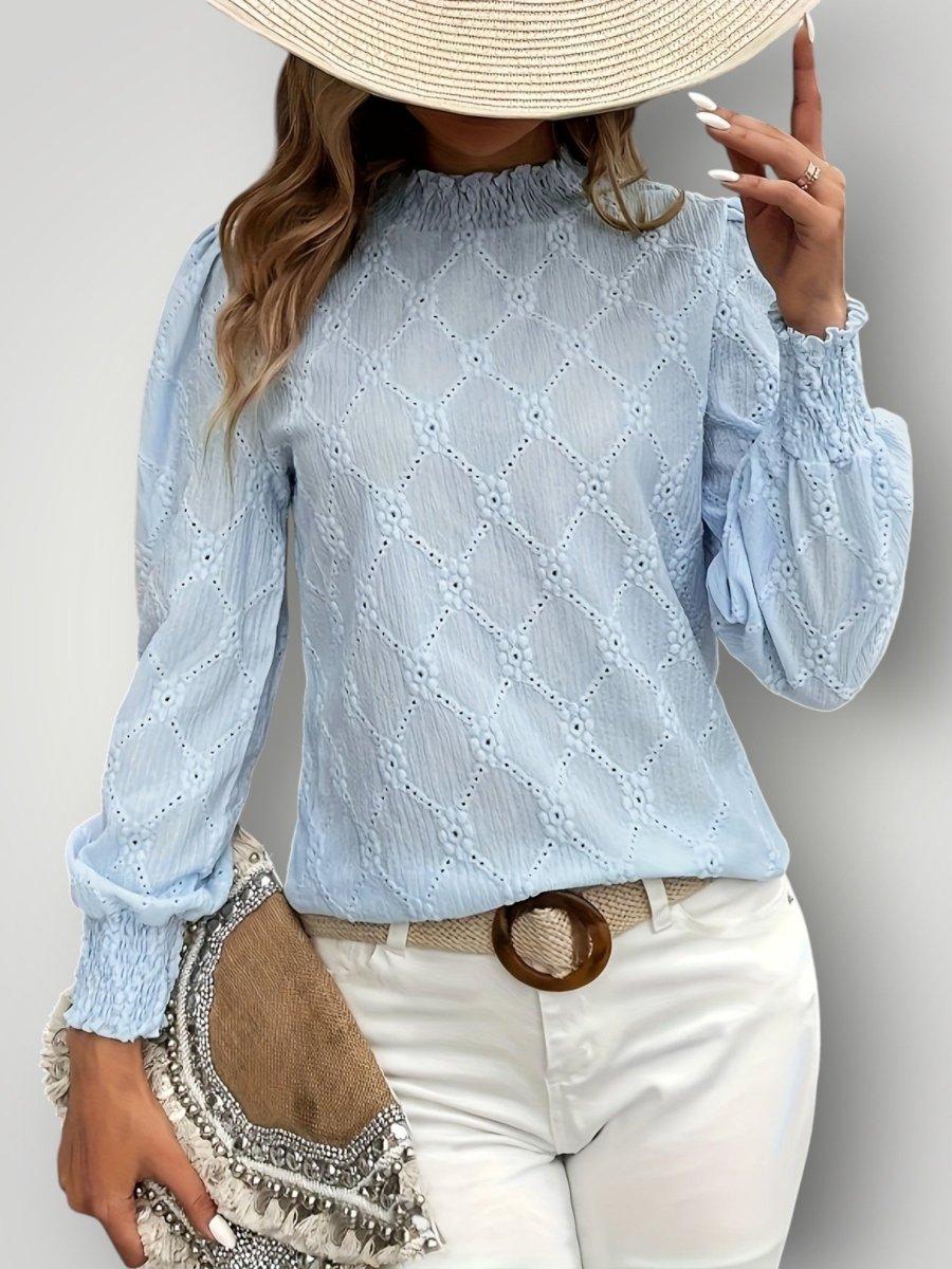 SARA | ELEGANT CHIMNEY BLUSE – fra Nordic Boutique & Co. | Nordic Boutique & Co.