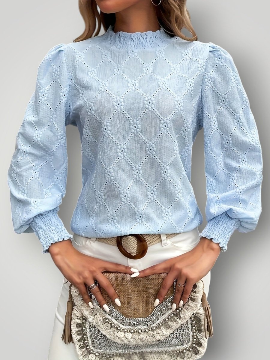 SARA | ELEGANT CHIMNEY BLUSE – fra Nordic Boutique & Co. | Nordic Boutique & Co.