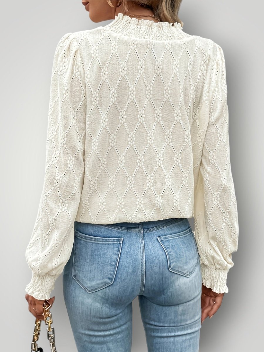 SARA | ELEGANT CHIMNEY BLUSE – fra Nordic Boutique & Co. | Nordic Boutique & Co.