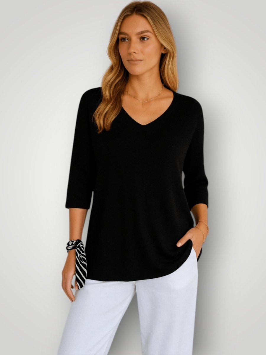 SOFIE | STRIKKET T - SKJORTE – fra Nordic Boutique &amp; Co. | Nordic Boutique &amp; Co.