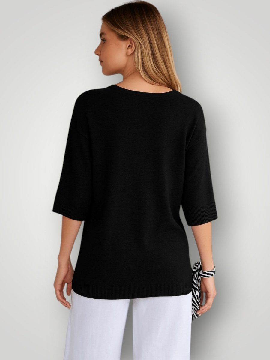 SOFIE | STRIKKET T - SKJORTE – fra Nordic Boutique &amp; Co. | Nordic Boutique &amp; Co.