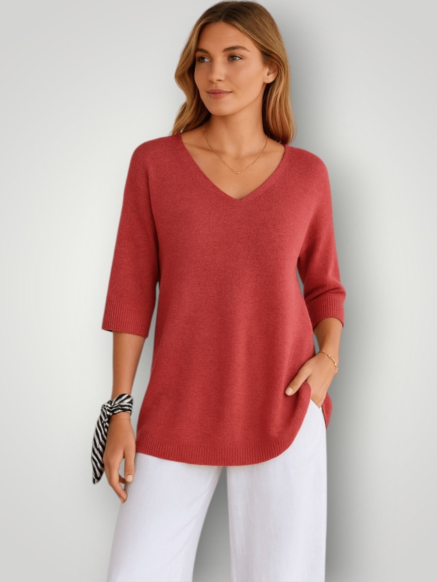 SOFIE | STRIKKET T - SKJORTE – fra Nordic Boutique &amp; Co. | Nordic Boutique &amp; Co.