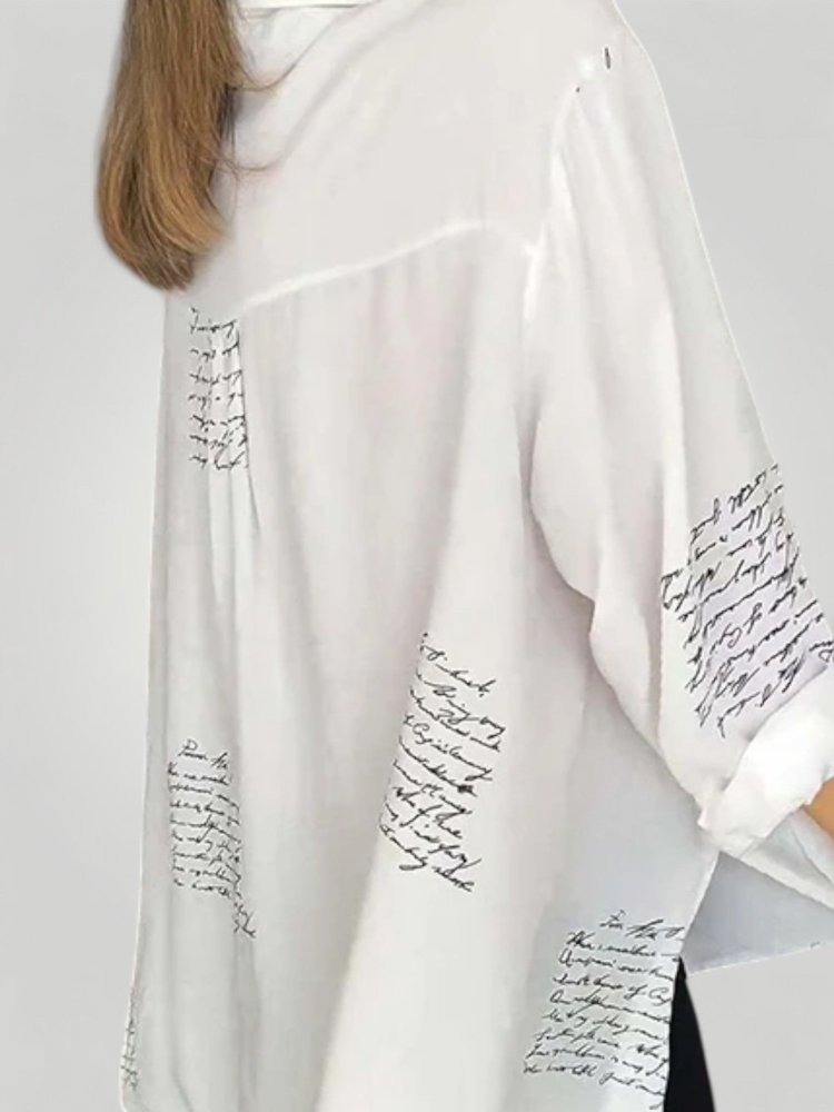 SVEA | SKRIFTSKJORTE - Nordic Boutique & Co.